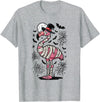 Flamingo Halloween Costume Mummy Spooky Flamingo Mummy T-Shirt - Heather Grey
