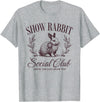 Show Rabbit Social Club Show Barn Mom Stock Show Agriculture T-Shirt in Heather Grey