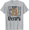 School & Teacher Apparel Teeready - Back To School Bears School Sports Fan Team Spirit Vintage T-Shirt - Heather Grey