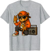 Creative & Funny Teddy Bear Gifts Hip Hop Teddy Bear T-Shirt - Heather Grey