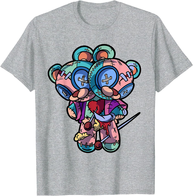 Voodoo Teddy Bear by - Sugar Kai Pastel Goth Two Headed Teddy Bear Voodoo Doll For Men T-Shirt - Heather Grey