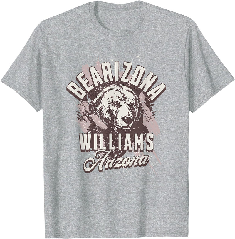 Williams Arizona Bearizona Wildlife Park Bearizona Arizona Bear AZ T-Shirt - Heather Grey