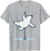 Fun Polar Bear Lover Humor Bear Dancer Stylish Tee Funny Polar Bear Pole Dancing Animal Cute Cool Wordplay Snow T-Shirt - Heather Grey