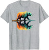 Bear Forest Mountain Wildlife Trees Nature Forest Mountains Trees Wildlife Bear T-Shirt - Heather Grey