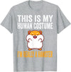 This is My Human Costume I'm Really A Hamster Halloween Kids T-Shirt - Heather Grey