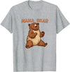 Happy Mama Bear Cool Vibes with Mama Bear Costume T-Shirt - Heather Grey