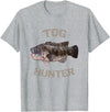 Tautog Blackfish Shirts Tog Hunter | Blackfish T-Shirt | Tautog Shirt T-Shirt - Heather Grey