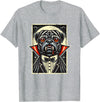 Haunted Spooky Halloween Gifts Halloween Vampire Pug Pugs T-Shirt - Heather Grey
