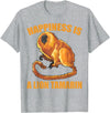 Happiness Is A Golden Lion Tamarin Tees Co. Glück ist ein Goldener Löwe Tamarin Monkeys Zoo Keeper T-Shirt - Heather Grey