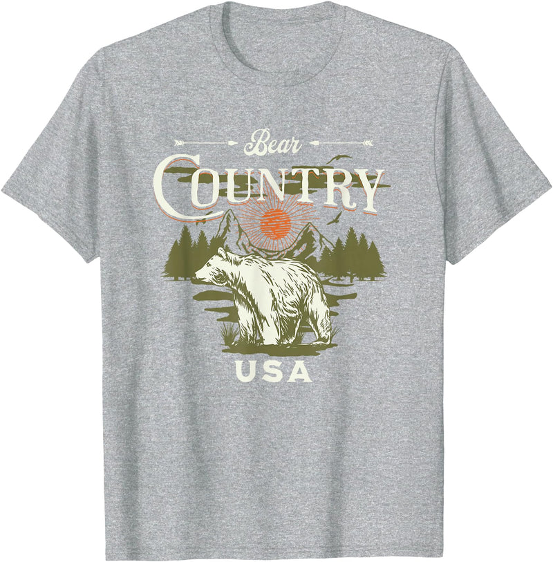Bear Country USA Rapid City South Dakota T-Shirt - Heather Grey