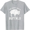 We Are Wildlife The Great White Buffalo T-Shirt Native American Inspired T-Shirt - Heather Grey