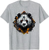 Synthwaive Panda Bear Halloween T-Shirt for Men Women T-Shirt - Heather Grey