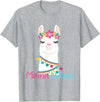 funny Mama Llama tshirt for mother's day Mama Llama Funny Mother's Day Shirt for Women Mom Love Llama T-Shirt - Heather Grey