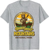 The Thrift Garage Great Smoky Mountains National Park Guitar Bear Cute Smokies T-Shirt - Heather Grey