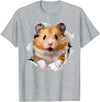Cute Hamster Design for Men Women Kids Animal Hamster Lovers T-Shirt - Heather Grey