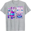 Llama Pinata Birthday Family Bday Party Decoration Llama Pinata Video Game Funny Gamer Bruh Its My Birthday T-Shirt - Heather Grey