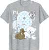 Arctic Animals Birthday Party Family Matching Bday Arctic Animals 9th Birthday Polar Bear Walrus Fox Sea Theme T-Shirt - Heather Grey
