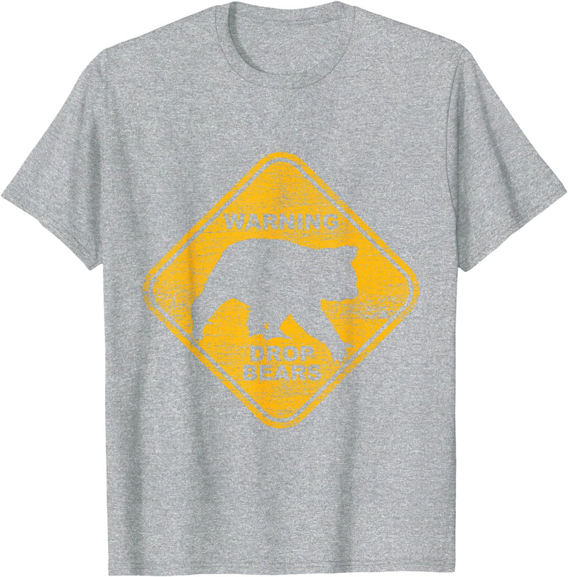 Animal Tees & Gift Idea Attention Falling Bears Animal Design Australia Gift Koala T-Shirt - Heather Grey