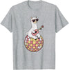 DiscoballAxis1 Funny Llama Disco Dancing Ball Groovy Retro 80s Costume T-Shirt - Heather Grey