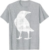 Crow Shirts Crow Raven Bird Lover Gift T-Shirt - Heather Grey