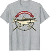 Fishing Teez Salmon Fishing T-Shirt T-Shirt - Heather Grey