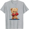 Teddy bear with boxing gloves Funny boxing Teddy bear with gloves costume T-Shirt - Heather Grey