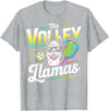 CharlIan Minds - LlamaLovers The Volley Llamas Pickleball Funny Llama T-Shirt - Heather Grey