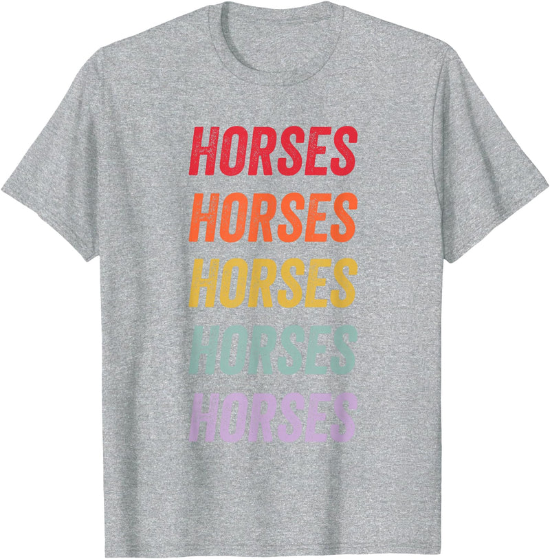 horses Apparel Horses T-Shirt - Heather Grey