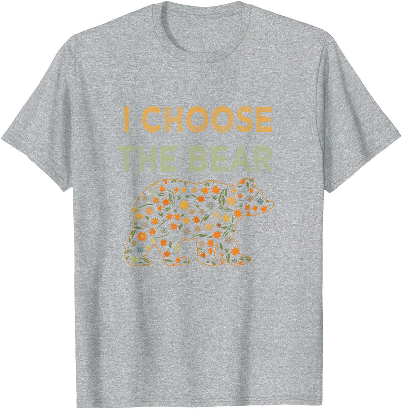 I Choose the Bear T-Shirt - Heather Grey