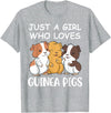 Guinea Pig Gifts & Prints Guinea Pig Shirt Girls Guinea Pig Gifts Women Guinea Pig T-Shirt - Heather Grey