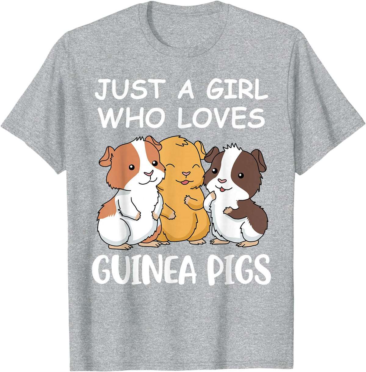 Guinea Pig Gifts & Prints Guinea Pig Shirt Girls Guinea Pig Gifts Women Guinea Pig T-Shirt - Heather Grey