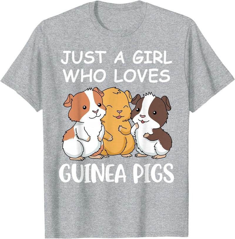 Guinea Pig Gifts & Prints Guinea Pig Shirt Girls Guinea Pig Gifts Women Guinea Pig T-Shirt - Heather Grey