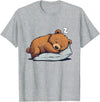 Cute Sleeping Animals Napping Bear Sleeping Sleepy Bear Cute Bear Sleeping T-Shirt - Heather Grey