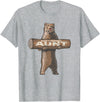 Cartba Aunt Co. Bear-y Awesome Aunt Funny Saying Cute Auntie T-Shirt - Heather Grey