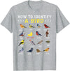 Bird Watching | Birds Lover How to Identify A Bird | Bird Watcher | Bird Lover T-Shirt - Heather Grey