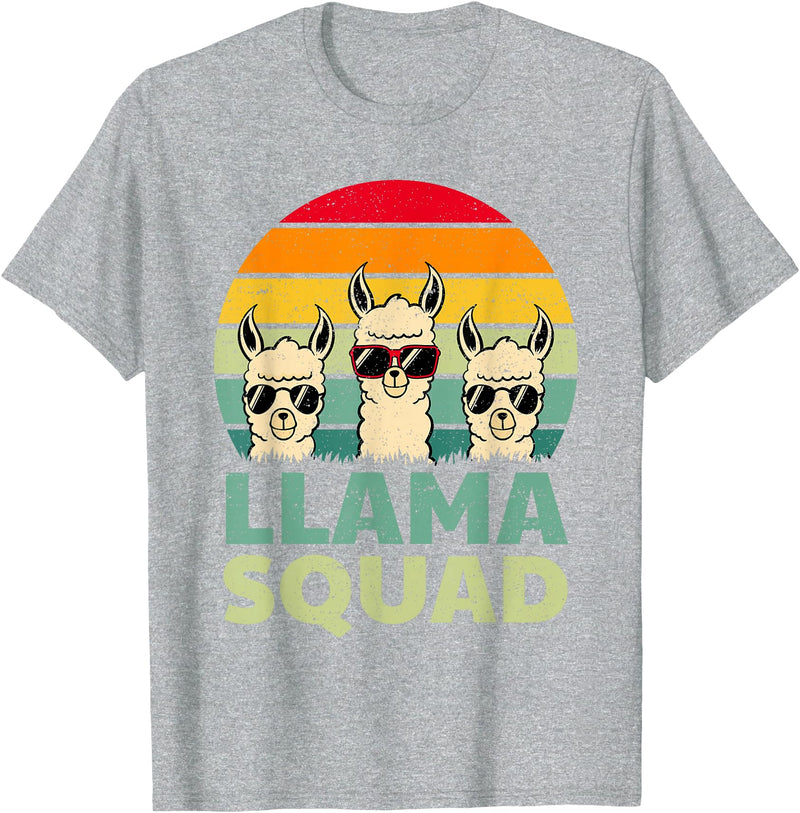 Funny Llama Gift Llama Lover Accessories & Stuff Funny Llama Design for Men Women Llama Alpaca Farm Animal T-Shirt - Heather Grey