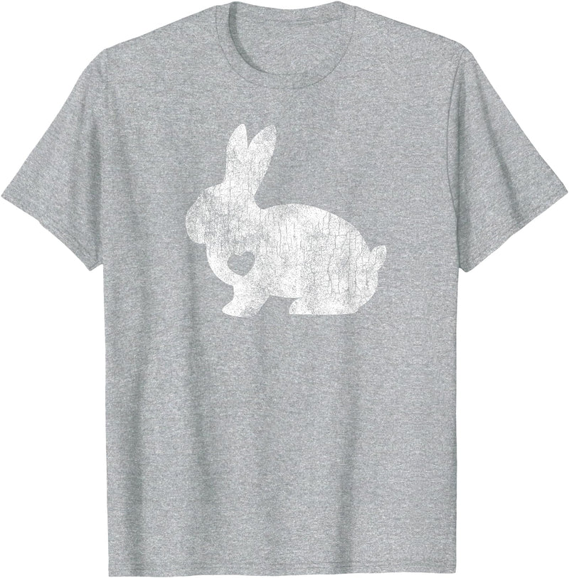 Love Bunny Rabbit Lover Animal Pet Owner Easter Gift T-Shirt in Heather Grey