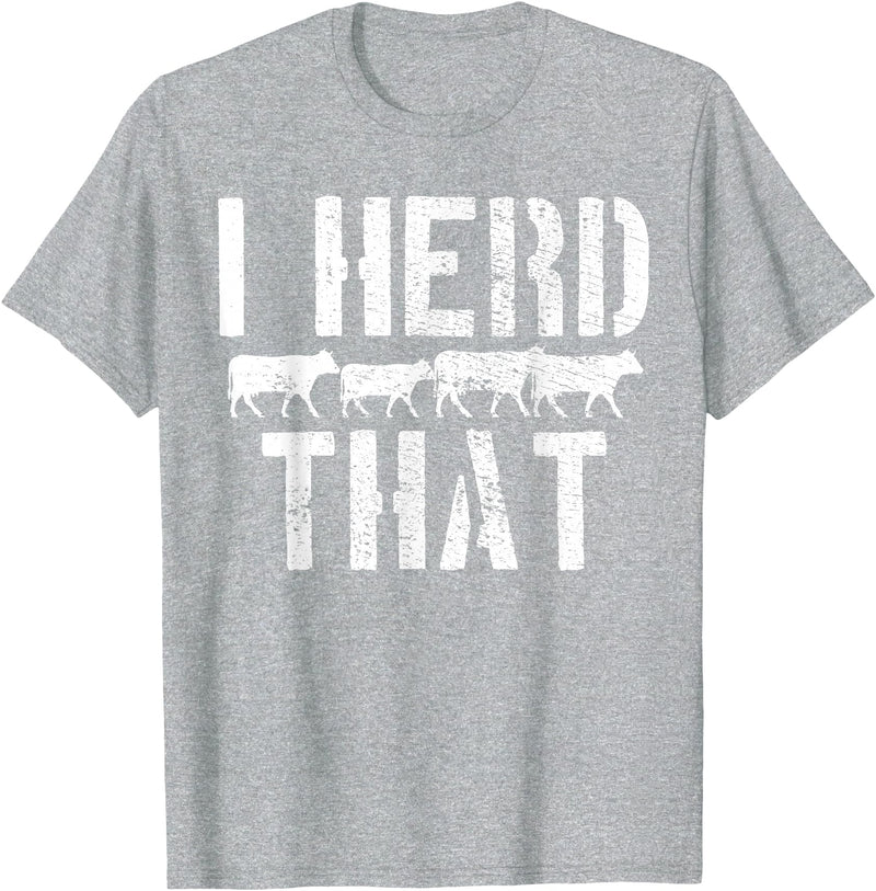 Daneisyista Vintage Cow Beef Butcher Farmer Gift T-Shirt - Heather Grey