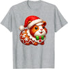 Guinea Pig Lover Christmas Cookie Outfits Boy Girl Funny Gingerbread Man Guinea Pig Christmas Womens Mens Kids T-Shirt - Heather Grey