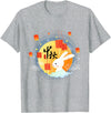 Cute Rabbit Lantern Chinese Mid-Autumn Festival Kids Adults T-Shirt in Heather Grey