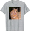 Hamster Meme Peace Sign Funny Pet Owner Trendy T-Shirt - Heather Grey
