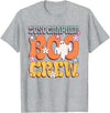 Blooming Echo Ultrasound Care Tees Sonographer Boo Crew Halloween Ghost T-Shirt - Heather Grey