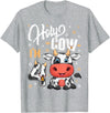 Holy Cow Birthday Boy Girl Shirts Farm Animal Gift Holy Cow I'm Four 4 Year Old Cows Farm Theme 4th Birthday T-Shirt -