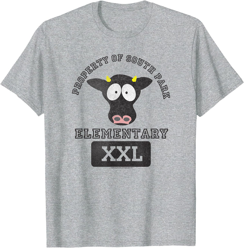 South Park South Park Elementary Cows T-Shirt - Heather Grey