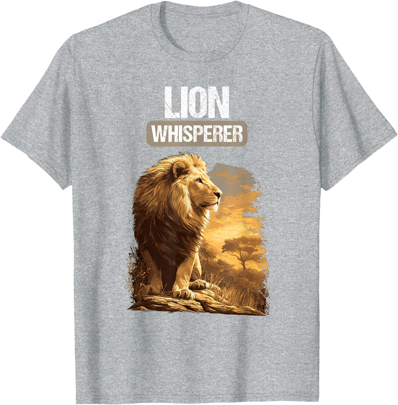 Lions Lion Lovers Shop Lions Lion Whisperer T-Shirt - Heather Grey