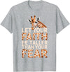 Giraffe Gift For Giraffe Lover Accessories & Stuff Cute Giraffe Design for Men Women Adult Safari Giraffe Lover T-Shirt - Heather Grey