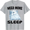 Polar Bear Pajamas & Nightgown .Co Cute Polar Bear Need More Sleep Pajamas Nightgown T-Shirt - Heather Grey