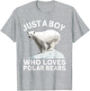 Polar Bear Gift Polar Bear Accessories & Stuff Cool Polar Bear For Boys Kids Polar Bear Lover Arctic Animal T-Shirt - Heather Grey