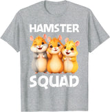 Cute Hamster Design for Men Women Kids Dwarf Hamster Lovers T-Shirt - Heather Grey