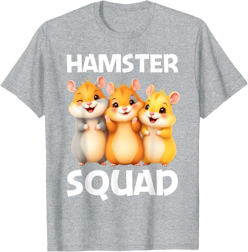 Cute Hamster Design for Men Women Kids Dwarf Hamster Lovers T-Shirt - Heather Grey